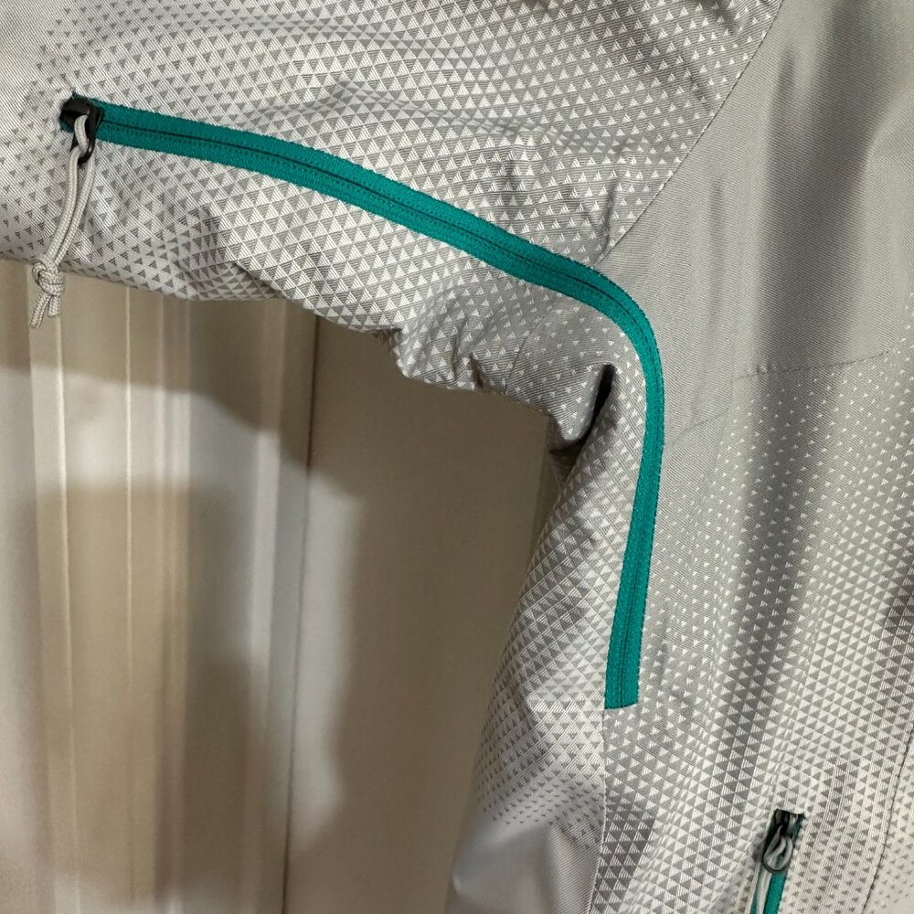 The North Face Women's Insulated Jacket XL HyVent Primaloft Teal Grey - Picture 8 of 14